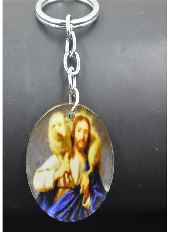 AFH Lord is my Shepherd Religious Crystal keychain for Men and Women - Image 1